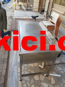 Çıkma paslanmaz evyeli mutfak tezgahı 800 TL