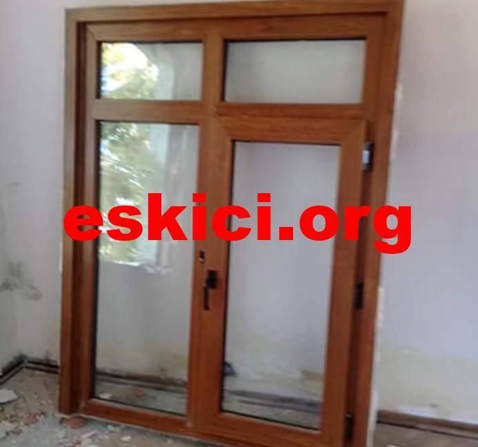 Çıkma kahverengi pencere 180 TL