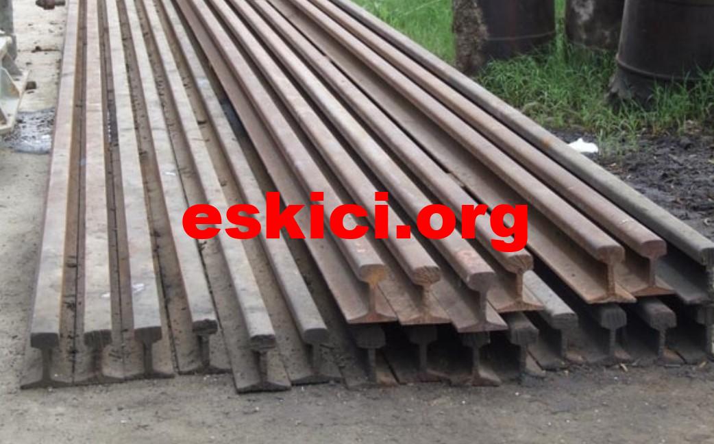 Çıkma tren rayı hurda tren ray