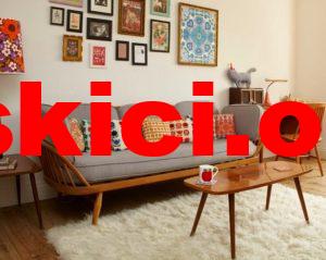Eski vintage koltuk takımı berjer üçlü koltuk retro
