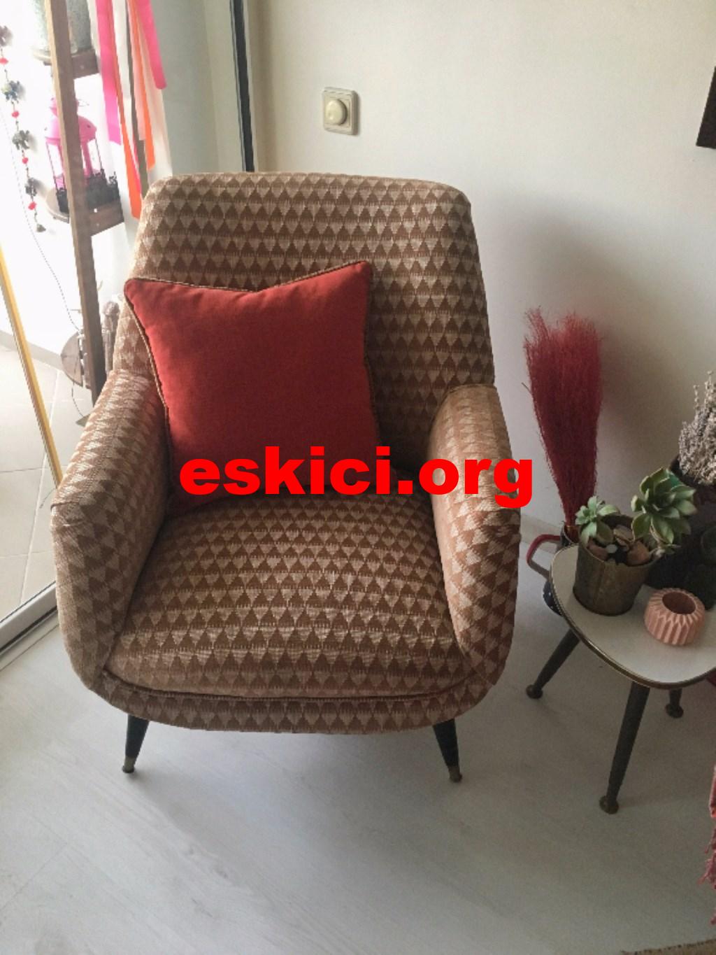 eski vintage koltuk takımı
