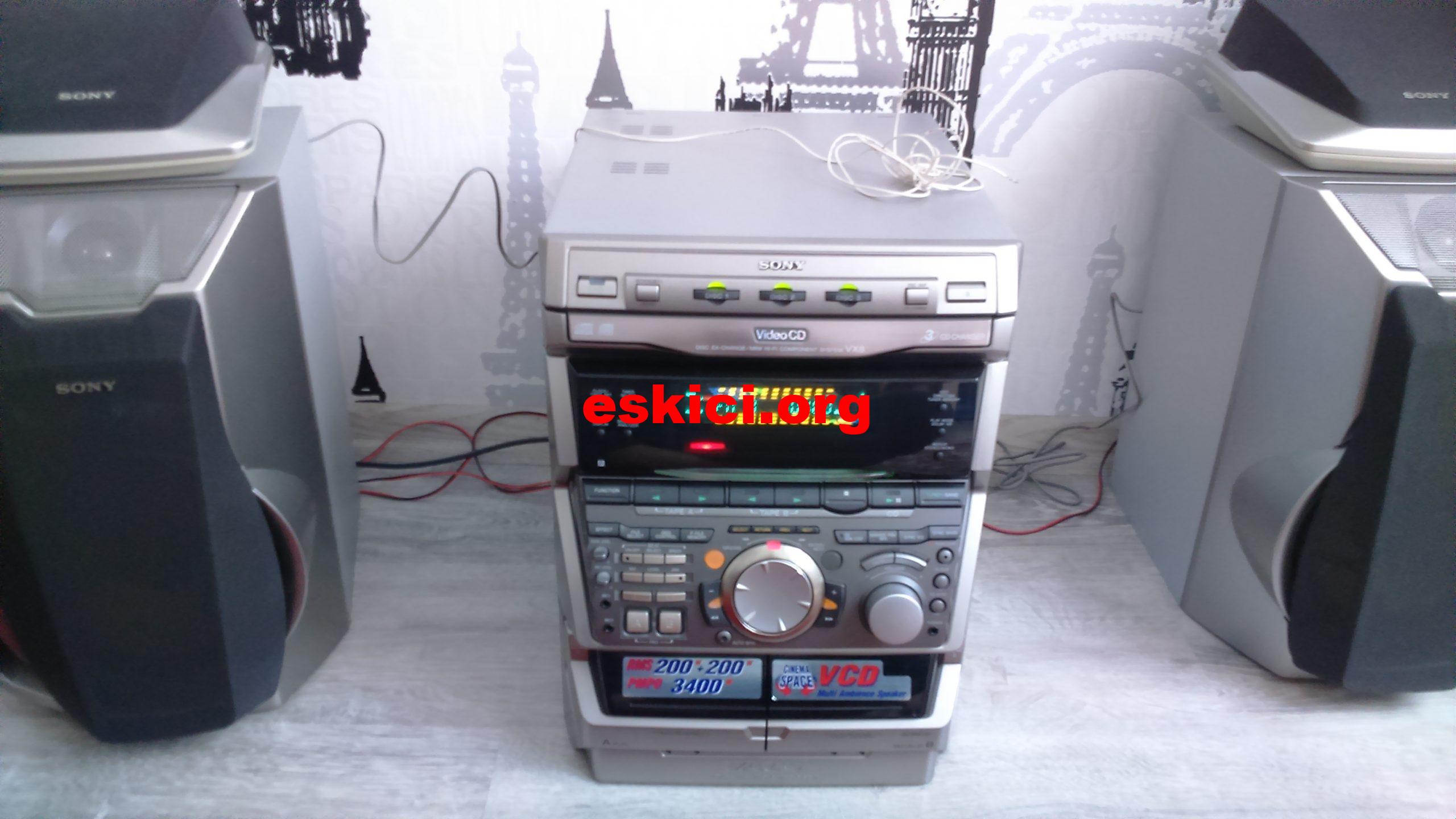 eski tip sony müzik seti