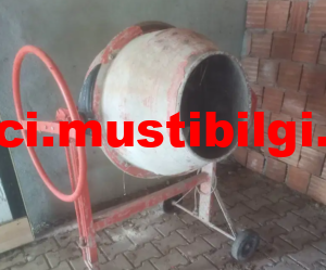 Betoniyer beton mikseri harç karma makinesi 2500 TL