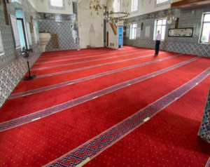 Spot cami halısı ucuz toptan satılık kamyon bazında cami halıları